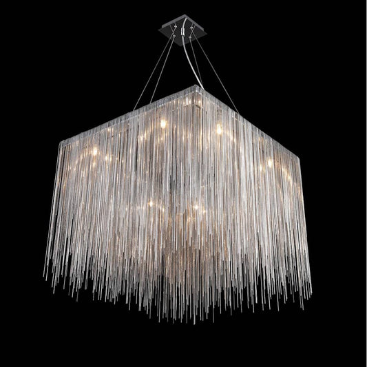 Avenue Lighting Fountain Ave. 24" Wide LED Square Chandelier