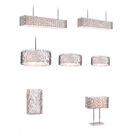 Avenue Lighting Ventura Blvd. 6 Light 38" Wide Linear Chandelier
