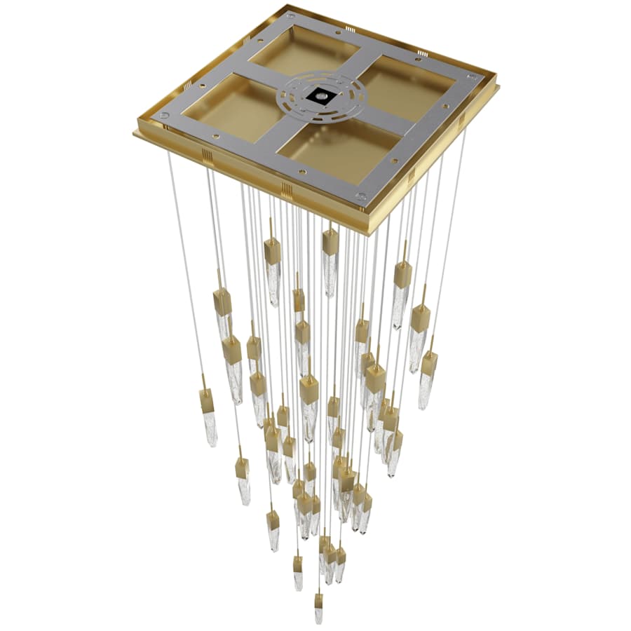 Avenue Lighting Aspen 41 Light 36" Wide LED Crystal Multi Light Pendant with Bubbled Crystal Shades
