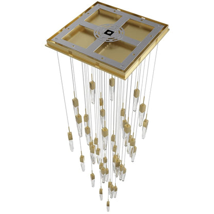 Avenue Lighting Aspen 41 Light 36" Wide LED Crystal Multi Light Pendant with Bubbled Crystal Shades