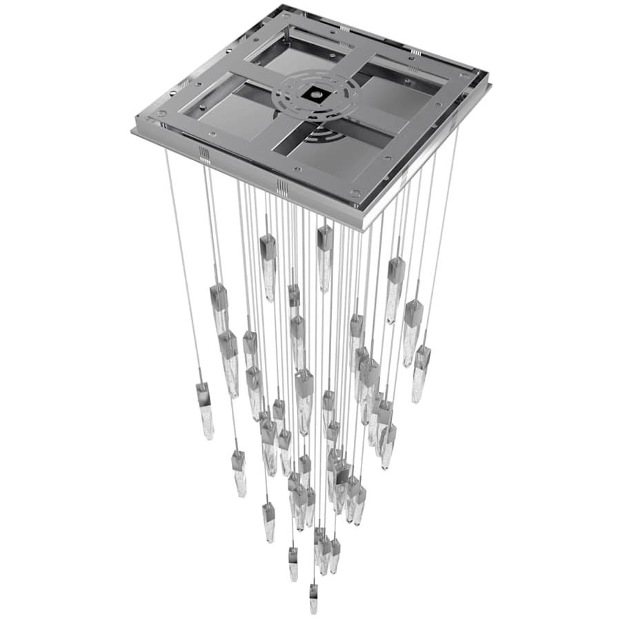 Avenue Lighting Aspen 41 Light 36" Wide LED Crystal Multi Light Pendant with Bubbled Crystal Shades