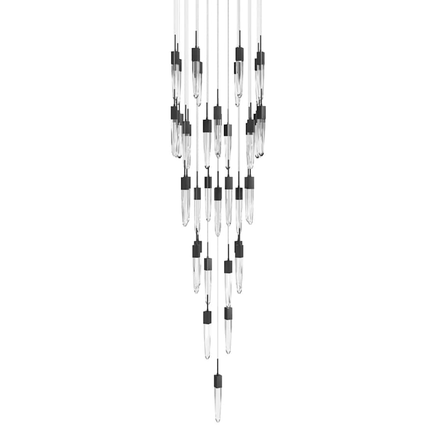 Avenue Lighting Aspen 41 Light 36" Wide LED Crystal Multi Light Pendant with Clear Crystal Shades