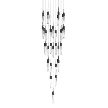 Avenue Lighting Aspen 41 Light 36" Wide LED Crystal Multi Light Pendant with Clear Crystal Shades