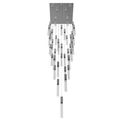 Avenue Lighting The Original Glacier 41 Light 36" Wide LED Crystal Multi Light Pendant with Bubbled Crystal Shades