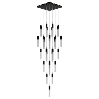 Avenue Lighting The Original Glacier 41 Light 36" Wide LED Crystal Multi Light Pendant with Bubbled Crystal Shades