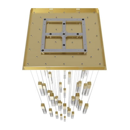 Avenue Lighting The Original Glacier 41 Light 36" Wide LED Crystal Multi Light Pendant with Bubbled Crystal Shades