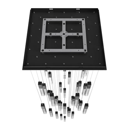 Avenue Lighting The Original Glacier 41 Light 36" Wide LED Crystal Multi Light Pendant with Bubbled Crystal Shades