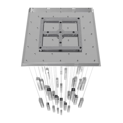 Avenue Lighting The Original Glacier 41 Light 36" Wide LED Crystal Multi Light Pendant with Bubbled Crystal Shades