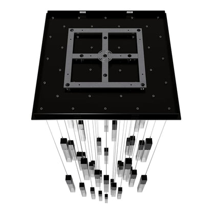 Avenue Lighting The Original Glacier 41 Light 36" Wide LED Crystal Multi Light Pendant with Bubbled Crystal Shades