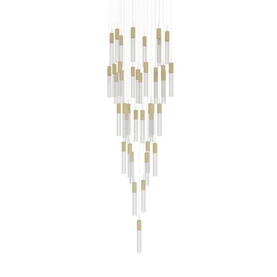 Avenue Lighting The Original Glacier 41 Light 36" Wide LED Crystal Multi Light Pendant with Bubbled Crystal Shades