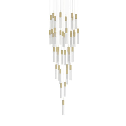 Avenue Lighting The Original Glacier 41 Light 36" Wide LED Crystal Multi Light Pendant with Bubbled Crystal Shades
