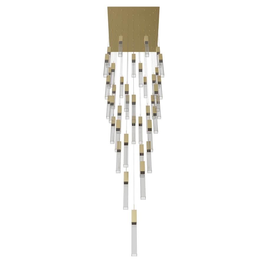 Avenue Lighting The Original Glacier 41 Light 36" Wide LED Crystal Multi Light Pendant with Clear Crystal Shades