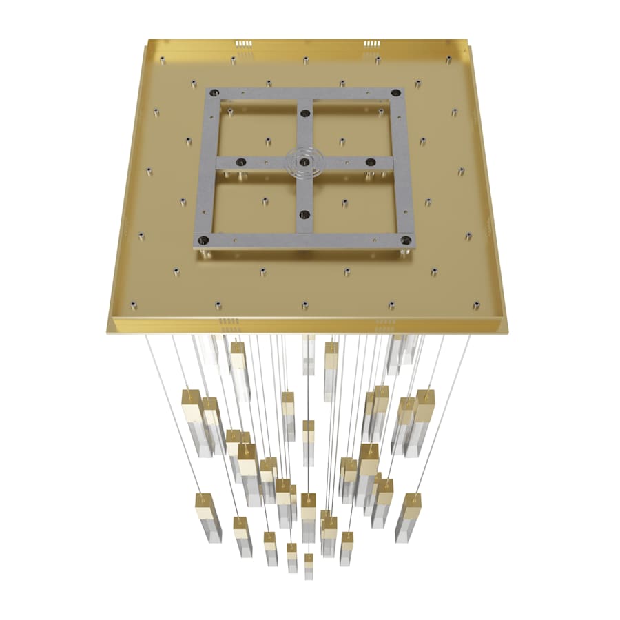 Avenue Lighting The Original Glacier 41 Light 36" Wide LED Crystal Multi Light Pendant with Clear Crystal Shades