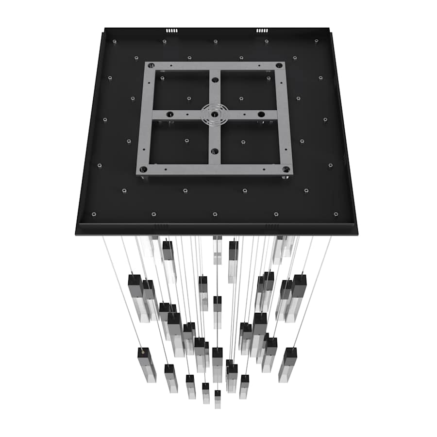 Avenue Lighting The Original Glacier 41 Light 36" Wide LED Crystal Multi Light Pendant with Clear Crystal Shades
