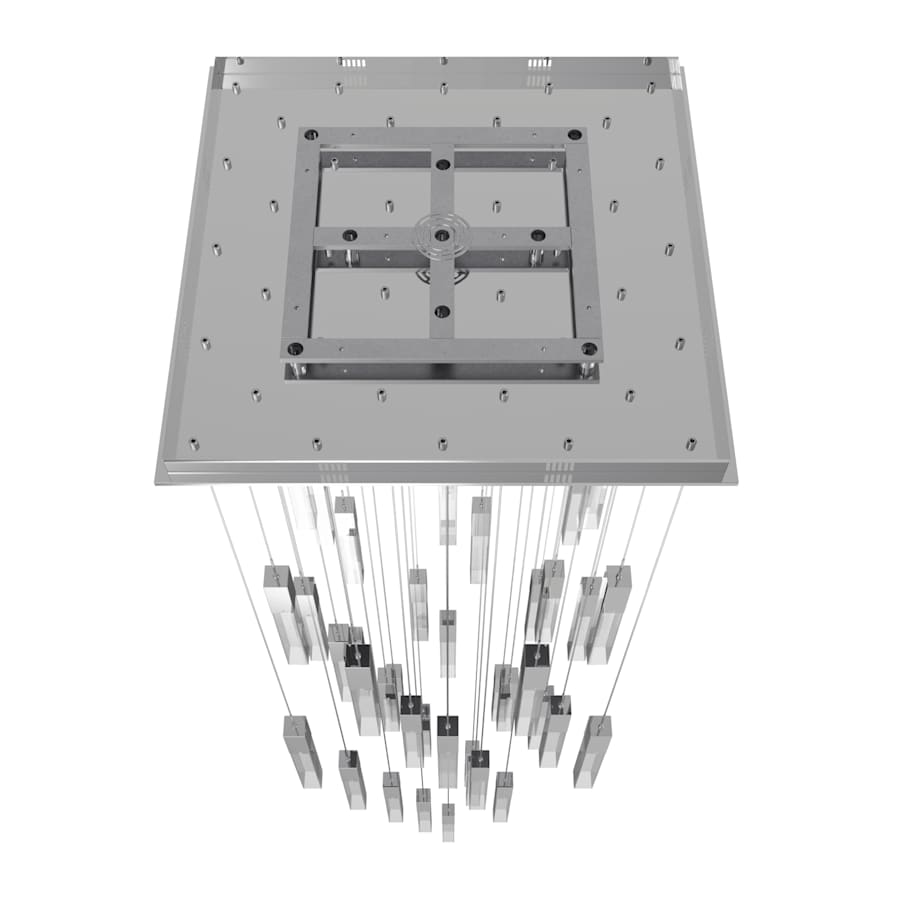 Avenue Lighting The Original Glacier 41 Light 36" Wide LED Crystal Multi Light Pendant with Clear Crystal Shades