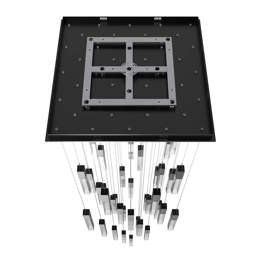Avenue Lighting The Original Glacier 41 Light 36" Wide LED Crystal Multi Light Pendant with Clear Crystal Shades