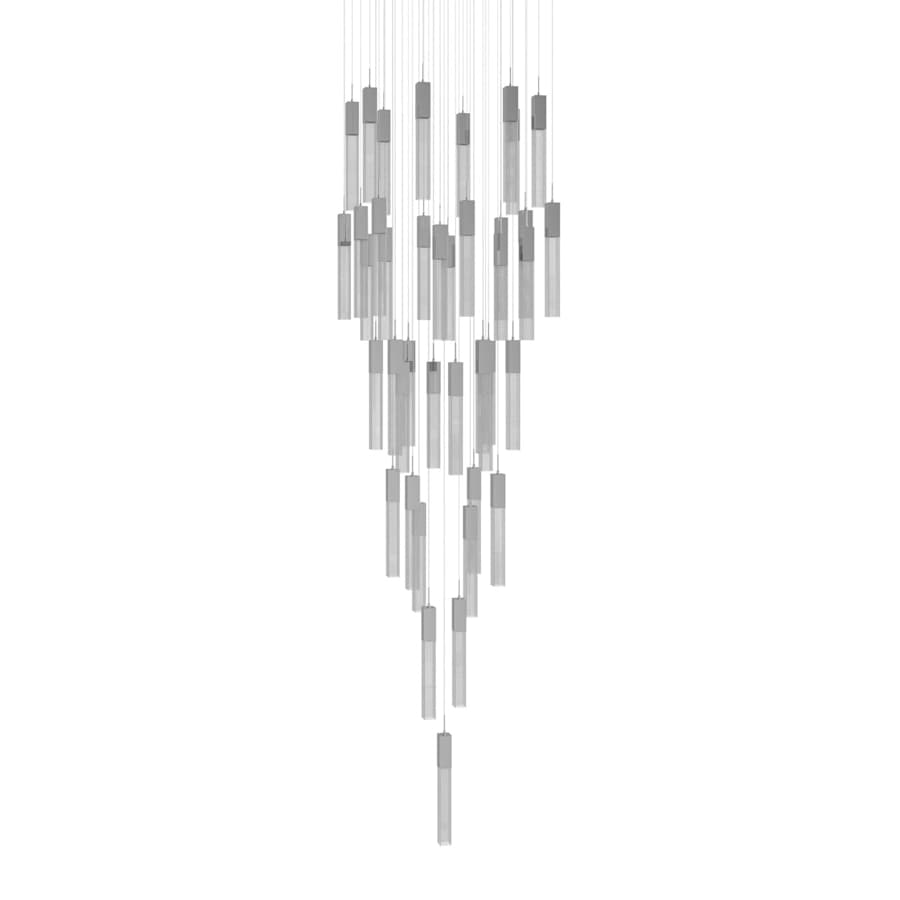 Avenue Lighting The Original Glacier 41 Light 36" Wide LED Crystal Multi Light Pendant with Snow Glass Shades