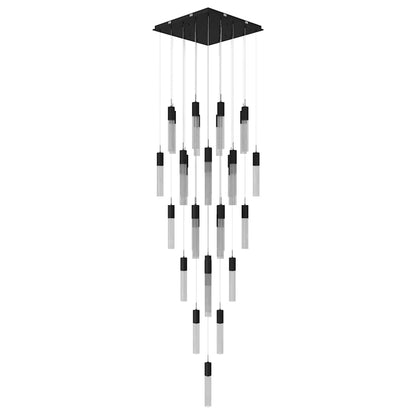 Avenue Lighting The Original Glacier 41 Light 36" Wide LED Crystal Multi Light Pendant with Snow Glass Shades