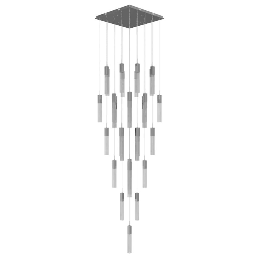 Avenue Lighting The Original Glacier 41 Light 36" Wide LED Crystal Multi Light Pendant with Snow Glass Shades