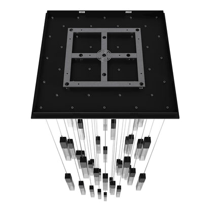 Avenue Lighting The Original Glacier 41 Light 36" Wide LED Crystal Multi Light Pendant with Snow Glass Shades