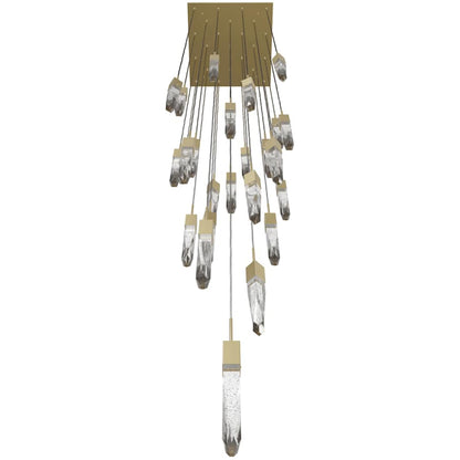 Avenue Lighting Aspen 25 Light 28" Wide LED Crystal Multi Light Pendant with Bubbled Crystal Shades