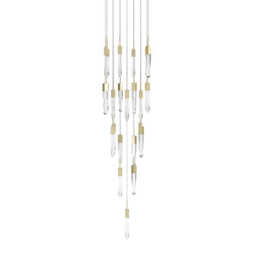 Avenue Lighting Aspen 25 Light 28" Wide LED Crystal Multi Light Pendant with Clear Crystal Shades