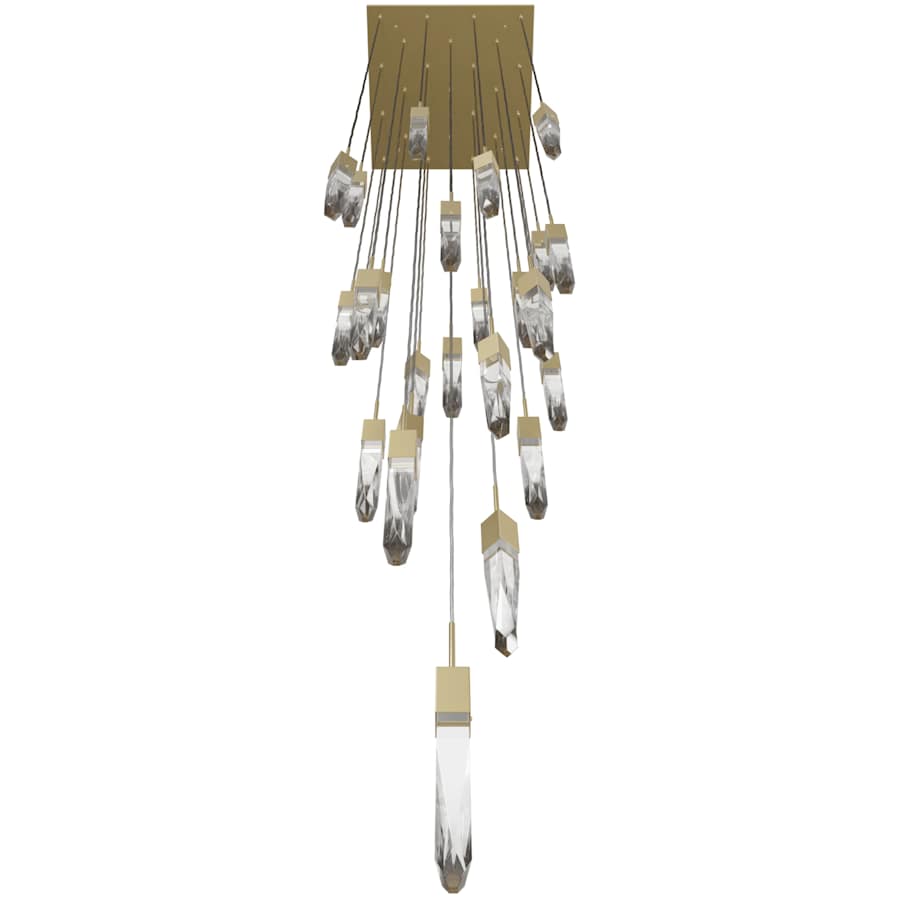 Avenue Lighting Aspen 25 Light 28" Wide LED Crystal Multi Light Pendant with Clear Crystal Shades
