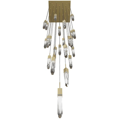 Avenue Lighting Aspen 25 Light 28" Wide LED Crystal Multi Light Pendant with Clear Crystal Shades
