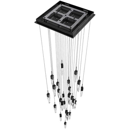 Avenue Lighting Aspen 25 Light 28" Wide LED Crystal Multi Light Pendant with Clear Crystal Shades