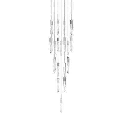 Avenue Lighting Aspen 25 Light 28" Wide LED Crystal Multi Light Pendant with Bubbled Crystal Shades