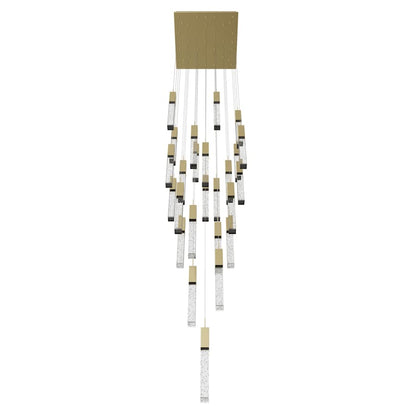 Avenue Lighting The Original Glacier 25 Light 28" Wide LED Crystal Multi Light Pendant with Bubbled Crystal Shades