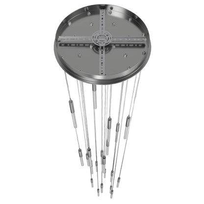 Avenue Lighting Main St. 21 Light 22" Wide LED Multi Light Pendant with Boa Glass Shades