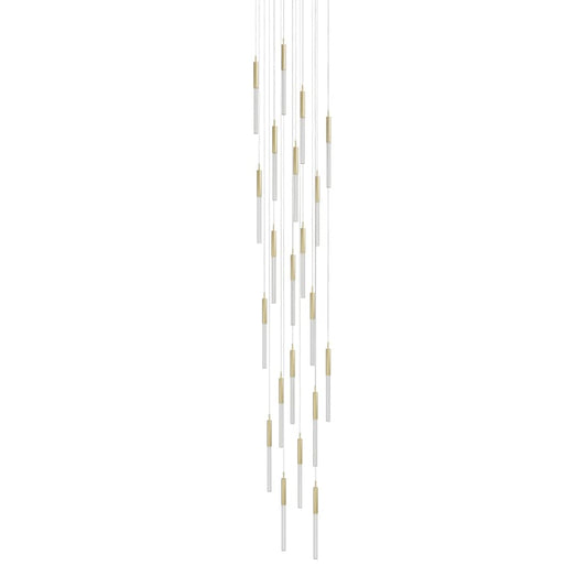 Avenue Lighting Main St. 21 Light 22" Wide LED Multi Light Pendant with Boa Glass Shades