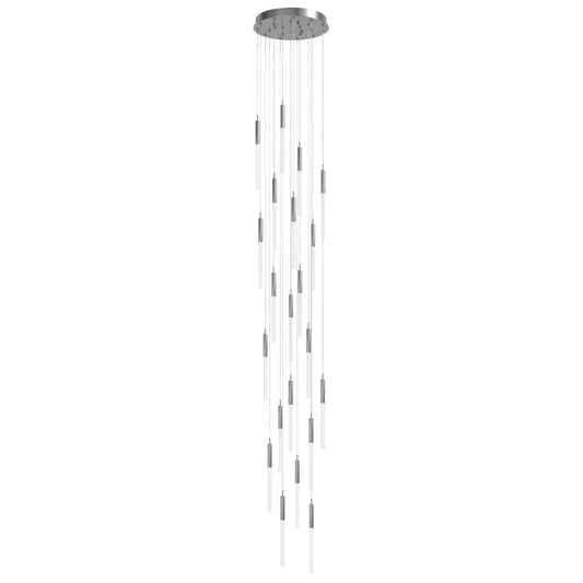 Avenue Lighting Main St. 21 Light 22" Wide LED Multi Light Pendant with Frosted Glass Shades