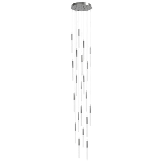 Avenue Lighting Main St. 21 Light 22" Wide LED Multi Light Pendant with Snow Glass Shades