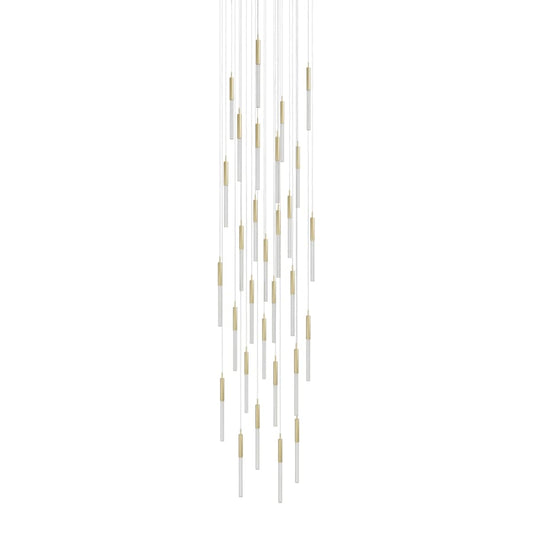 Avenue Lighting Main St. 31 Light 30" Wide LED Multi Light Pendant with Boa Glass Shades
