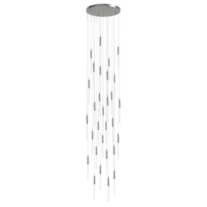 Avenue Lighting Main St. 31 Light 30" Wide LED Multi Light Pendant with Frosted Glass Shades