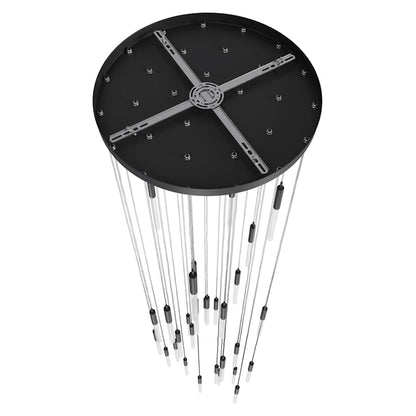 Avenue Lighting Main St. 31 Light 30" Wide LED Multi Light Pendant with Frosted Glass Shades