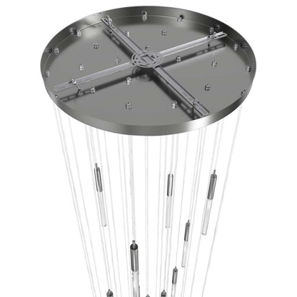 Avenue Lighting Main St. 31 Light 30" Wide LED Multi Light Pendant with Snow Glass Shades