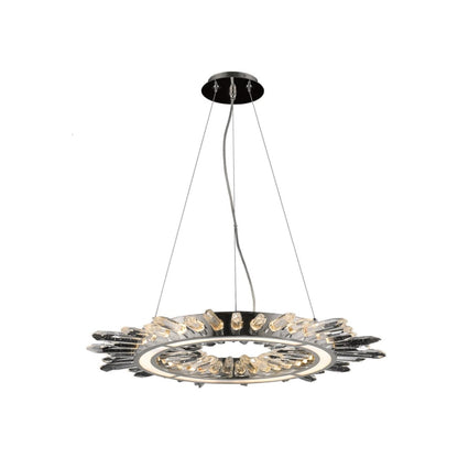 Avenue Lighting Aspen 27" Wide LED Crystal Abstract Chandelier