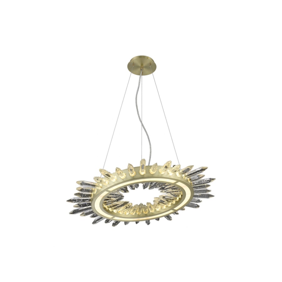 Avenue Lighting Aspen 27" Wide LED Crystal Abstract Chandelier
