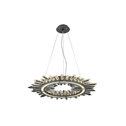 Avenue Lighting Aspen 27" Wide LED Crystal Abstract Chandelier