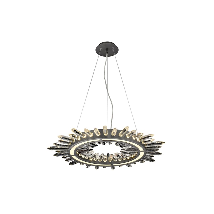 Avenue Lighting Aspen 34" Wide LED Crystal Abstract Chandelier