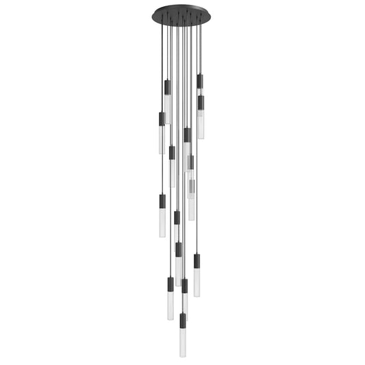 Avenue Lighting Strand 15 Light 24" Wide LED Multi Light Pendant with Glass Shades