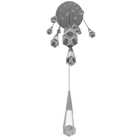 Avenue Lighting Avalon 13 Light 22" Wide LED Crystal Multi Light Pendant with Faceted Crystal Shades