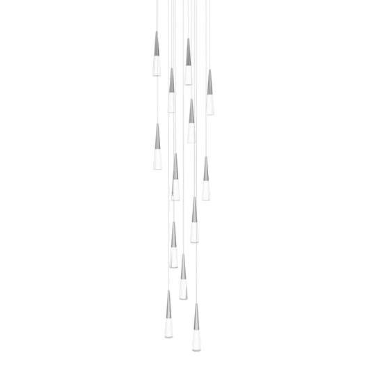 Avenue Lighting Avalon 13 Light 22" Wide LED Crystal Multi Light Pendant with Faceted Crystal Shades