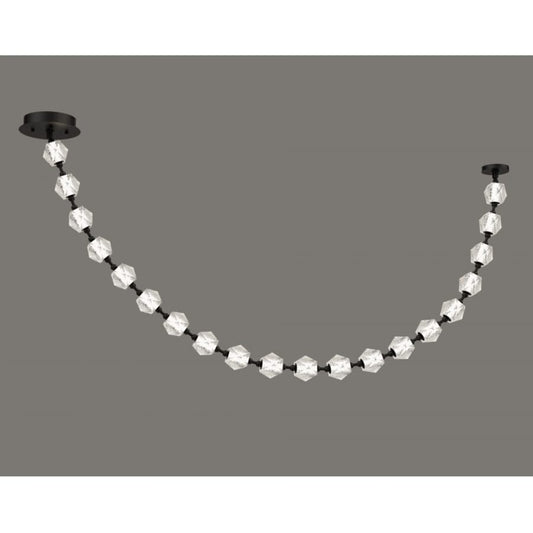 Avenue Lighting Beluga 90" Wide LED Linear Pendant with Faceted Acrylic Shades