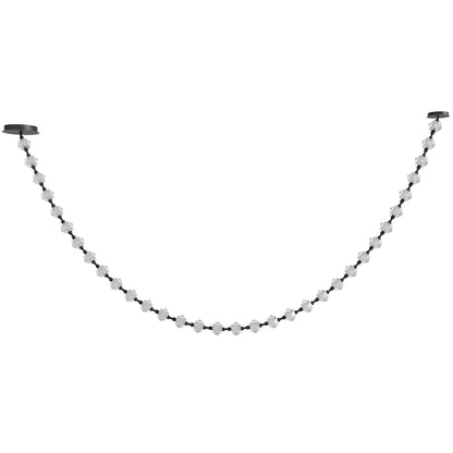 Avenue Lighting Beluga 139" Wide LED Linear Pendant with Faceted Acrylic Shades