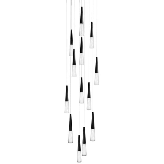 Avenue Lighting Encino 13 Light 22" Wide LED Crystal Multi Light Pendant with Clear Crystal Shades