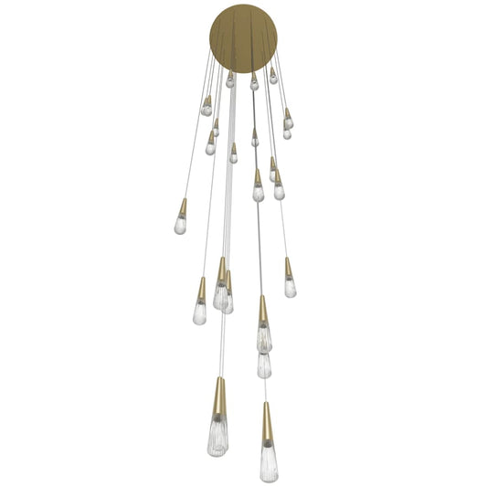 Avenue Lighting Encino 25 Light 30" Wide LED Crystal Multi Light Pendant with Clear Crystal Shades